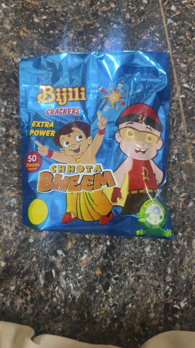 Krish Crackers Red bijili 50 pcs gold pkt